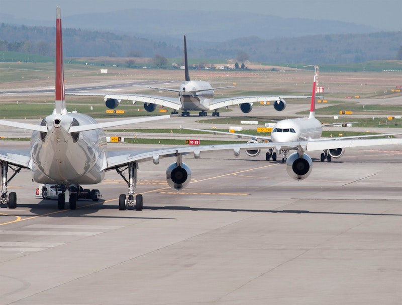 Im Bild sind Flugzeuge der Swiss zu sehen. 
